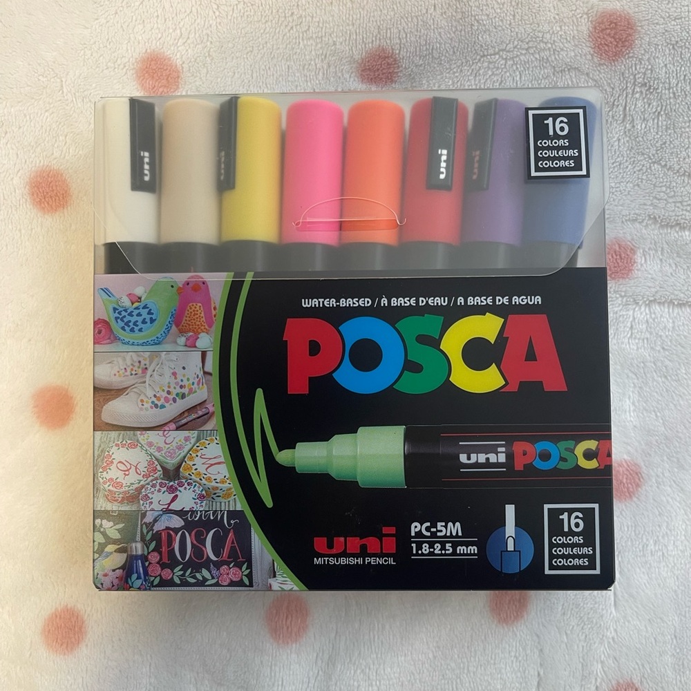 Posca 16-Color Water-Based Marker Set (16 Pc.)